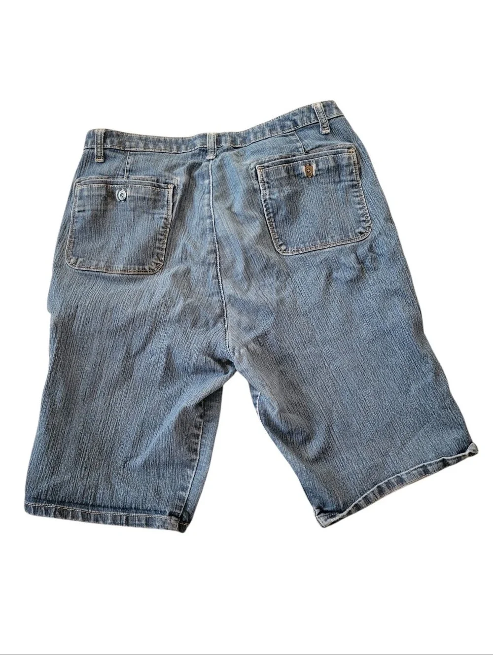 Aidea's Copper Denim Long Length Shorts